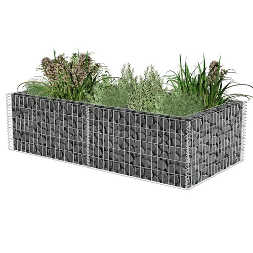 Gabion Planter Galvanised Steel 71"x35.4"x19.7"