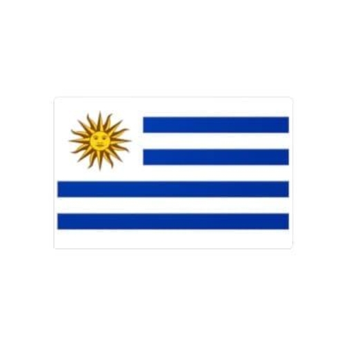 Autocollant Drapeau de l'Uruguay en plusieurs tailles