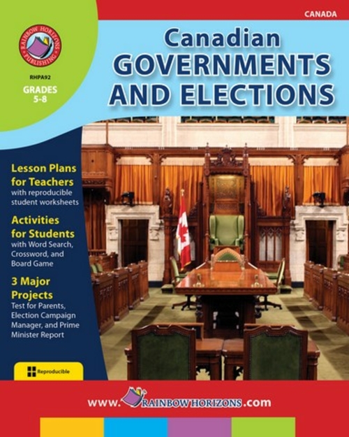 Rainbow Horizons A92 Canadian Governments & Elections - Grade 5 to 8