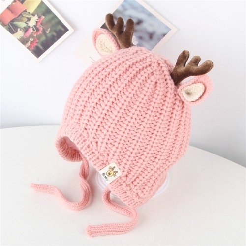 Baby Christmas Cartoon Deer ears Cap Winter