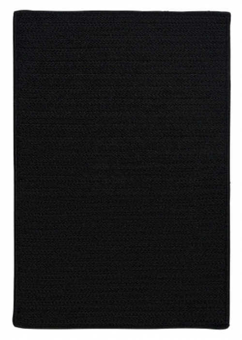 Colonial Mills Rug H031R036X060S Simply Home Solid - Black 3 ft. x 5 f