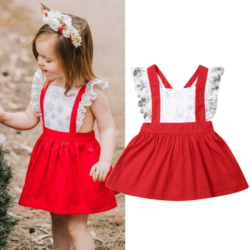 Christmas Boutique Infant Kids Baby Girl Dress 0