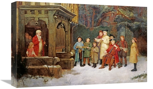 Global Gallery GCS-268264-22-142 22 in. The Carol Singers Art Print - 