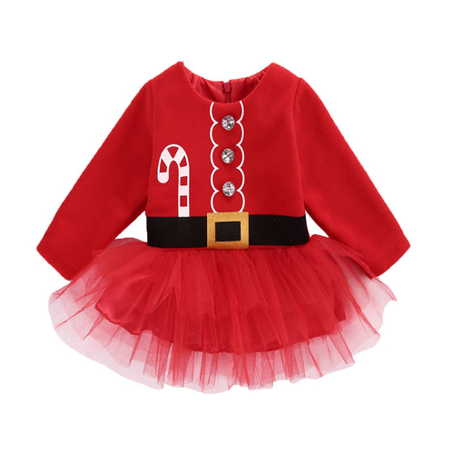 Cute Newborn Toddler Infant Baby Girl Dress Santa