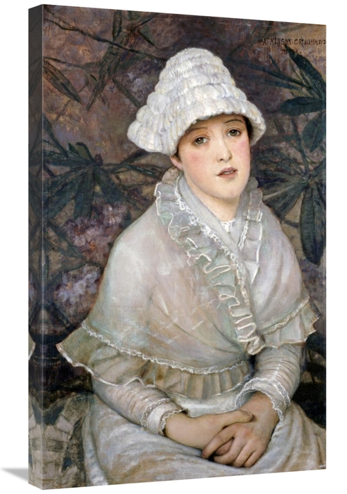 Global Gallery GCS-266442-30-142 30 in. My Wee White Rose Art Print - 