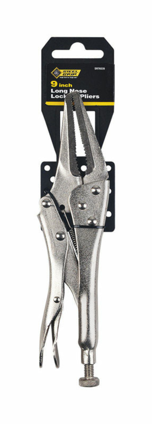 Steel Grip 2796241 9 in. Carbon Steel Long Nose Long Reach Pliers,