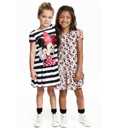 baby girl dress summer style cartoon printing