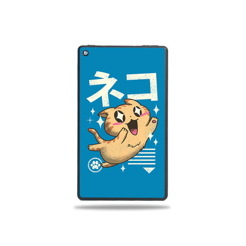 MightySkins AMFI719-Feline Kawaii Skin for Amazon Fire 7 Tablet 2019 -