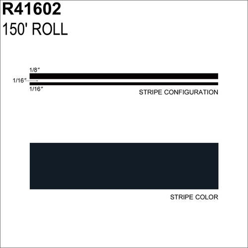 Sharpline Converting SHR41602 0.25 in. x 150 ft. MS Black Metallic Adh