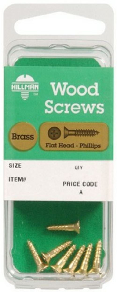 Hillman 7260 6 x 1 in. Wood Screw - pack of 10