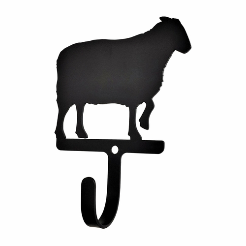 Wrought Iron Sheep Male Wall Hook Small