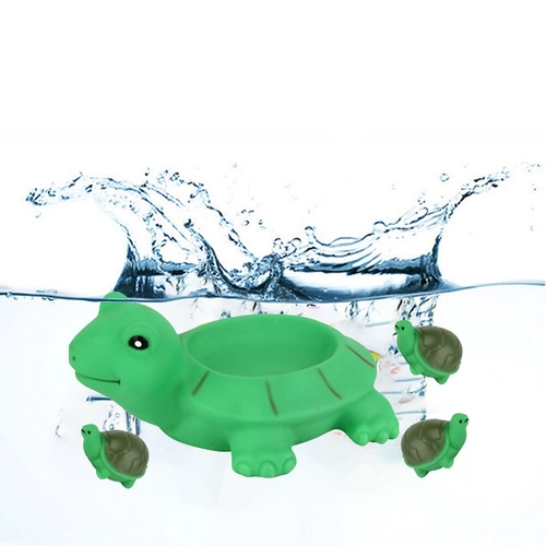 4Pcs Water Swimming Bath Toy Set Squeaky Squeeze