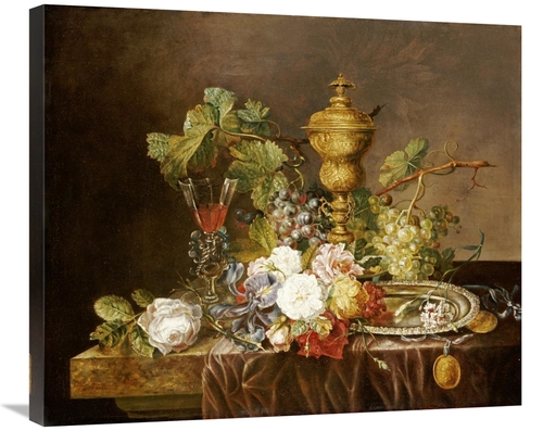 Global Gallery GCS-267338-30-142 30 in. A Still Life with Roses Art Pr