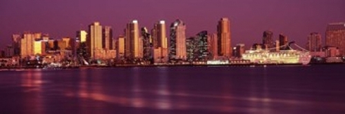 Panoramic Images PPI124172L Buildings at the waterfront  San Diego  Ca