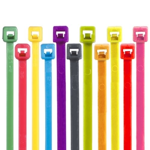 Box Partners CT145L 14 in. No.of 50 Fluorescent Pink Cable Ties