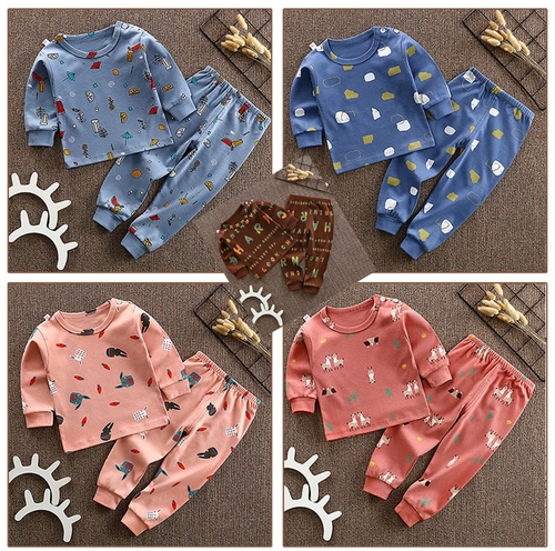 Unisex Baby Printing Outfit Long Sleeve Cartoon