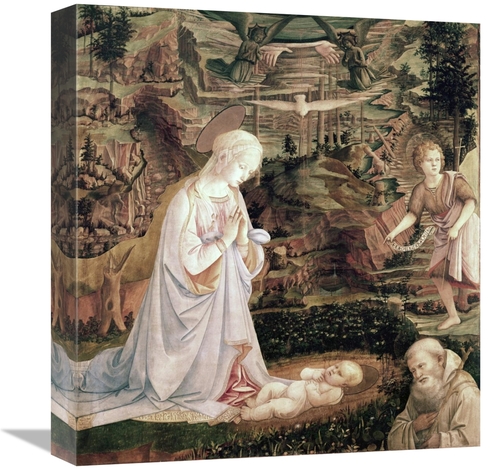 Global Gallery GCS-278242-16-142 16 in. Madonna & Child with Angels Ar