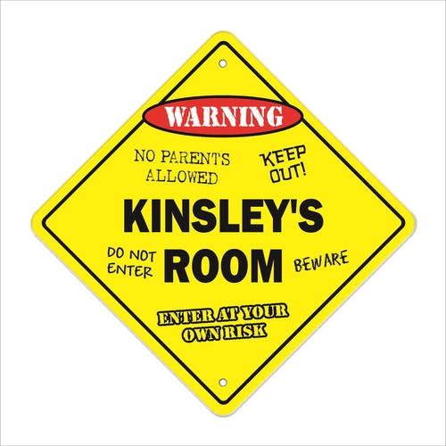 SignMission X-14-Kinsleys Room 14 x 14 in. Crossing Zone Xing Room Sig