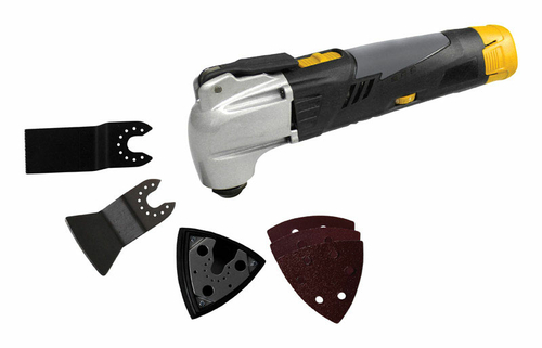 Steel Grip 2504090 12V Multi-Tool for Cutting & Sanding - Gray & Yello