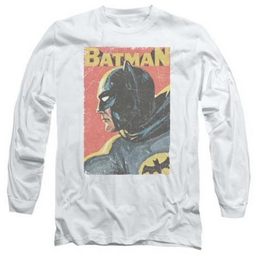 Trevco Batman Classic Tv-Vintman - Long Sleeve Adult 18-1 Tee - White-