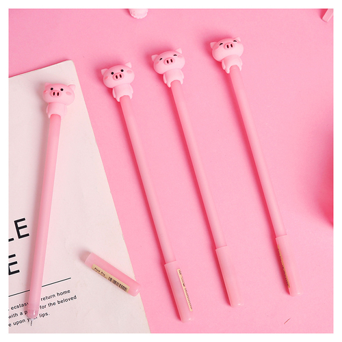 1PC Cute Pink Pig Pen Marker Neutral Silica