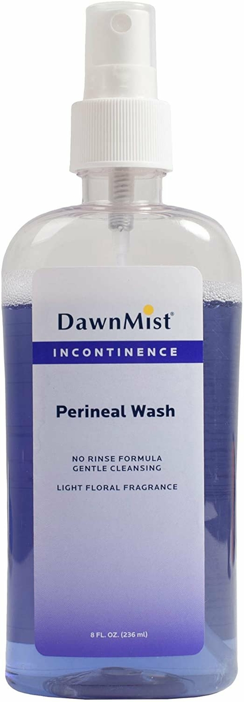 Dukal Scented Perineal Wash. Bottle of Rinse-Free Perineal Spray 8 oz.