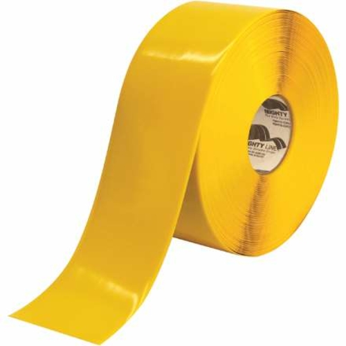 Mighty Line T94100Y 4 in. x 100 ft. Yellow Deluxe Safety Tape