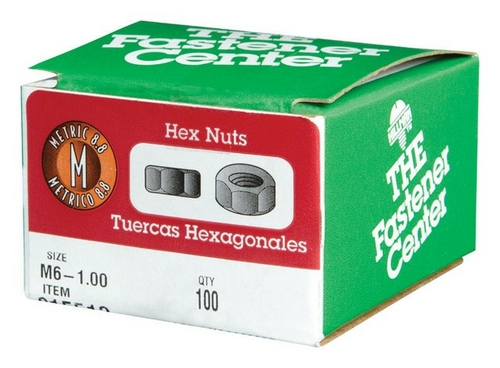 Hillman 915513 M6-1.00 Metric Hex Nut  100 per Box