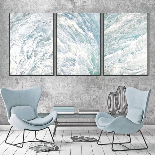 Modern Abstract Canvas Painting Seascape