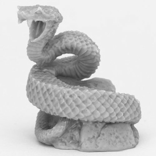 Reaper Miniatures REM44078 Bones Giant Snake Miniatures, Black