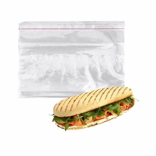 Pack of 1000 Lip and Tape Resealable Bags, Clear 14 x 7 + 3 LP.