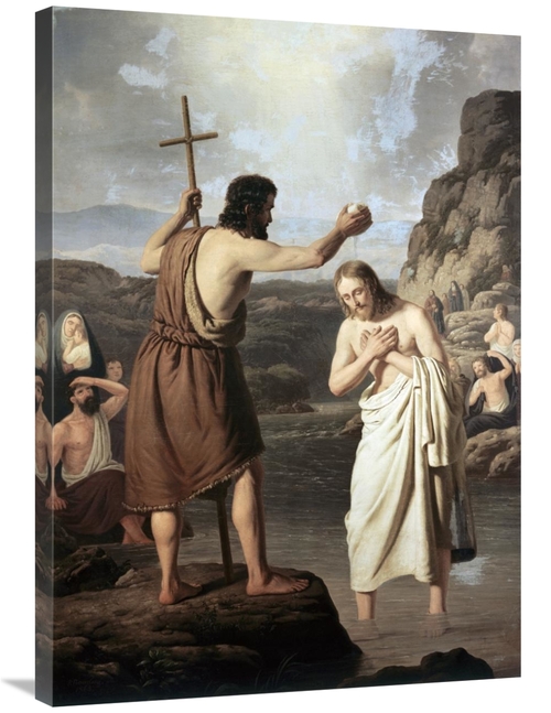 Global Gallery GCS-279508-36-142 36 in. Baptism of Jesus Art Print - J