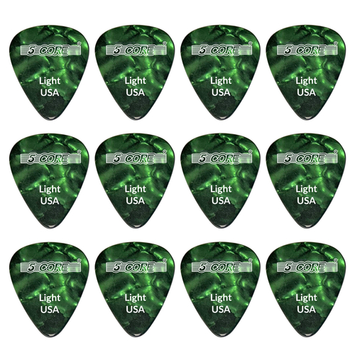 Guitar Picks 12 Pcs Light Gauge Picks 0.46mm- G PICK L GR 12PK