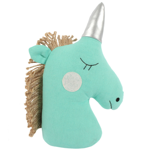 Turquoise Unicorn Door Stop