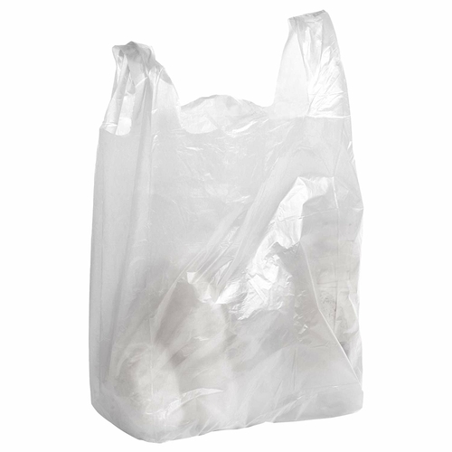 Pack of 450 White T-Shirt Plastic Bags 18 x 8 x 32. Carry-Out Bags