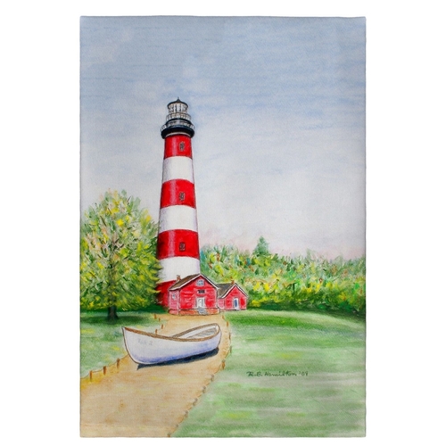 Betsy Drake GT101 Chincoteague Lighthouse Guest Towel - 20 x 20 in.