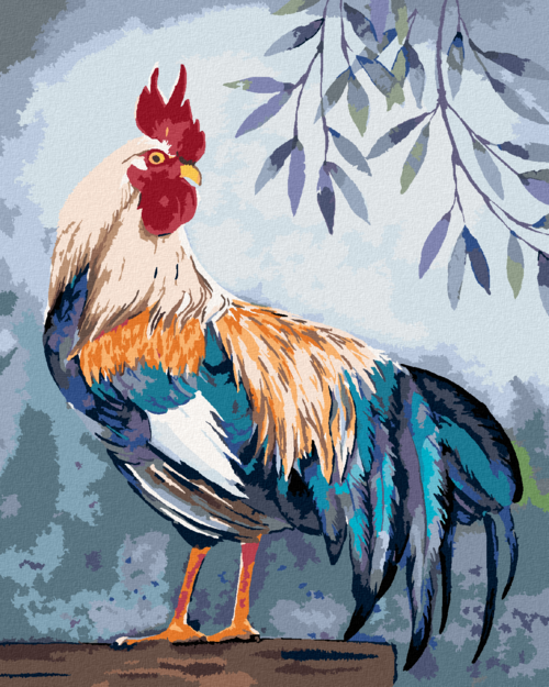 Paint by Numbers - COLOURFUL ROOSTER