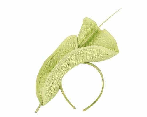 Bright lime  racing fascinator  MA686L