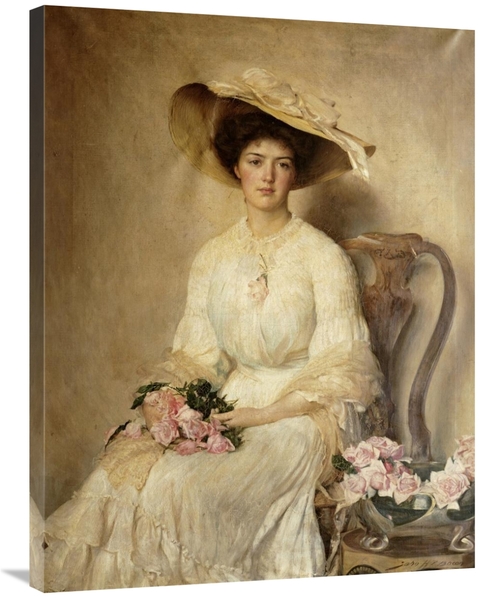 Global Gallery GCS-267658-36-142 36 in. Portrait of a Lady Art Print -