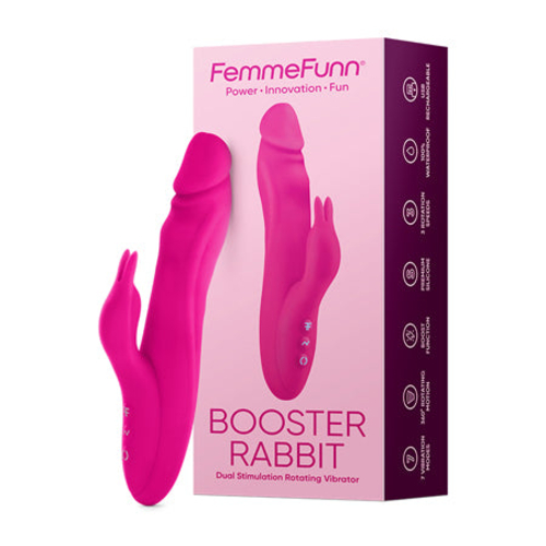 FemmeFunn Vortex Booster Rabbit Rechargeable Silicone Dual Stimulation