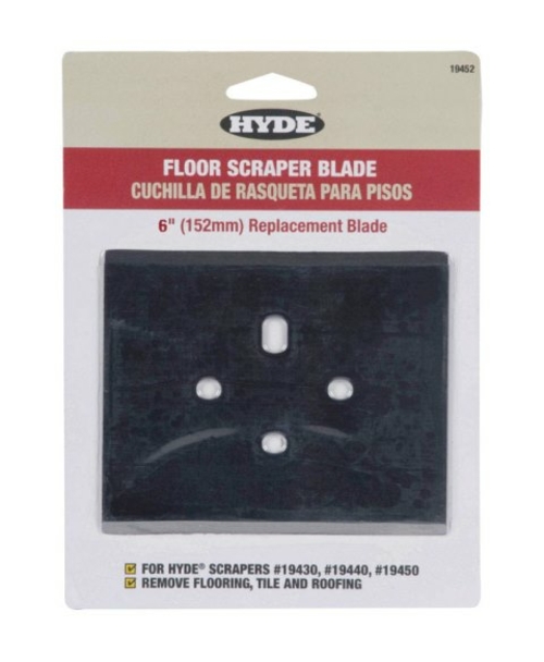 Warner 19452 6 in. Floor Scrapper Blade  Silver