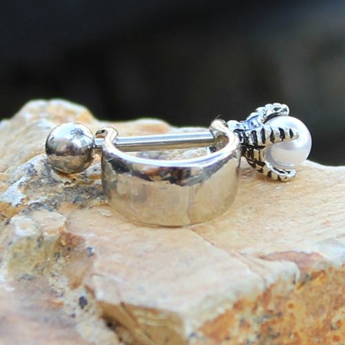 316L Stainless Steel Dragon's Orb Cartilage Cuff Earring