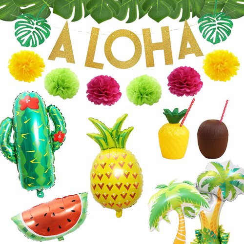 Tropical Hawaiian Party Decorations Pineapple