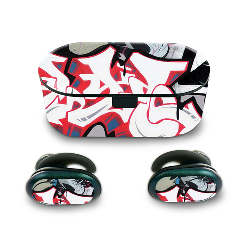 MightySkins SKPU-Graffiti Mash Up Skin for Push Wireless Earbuds - Gra