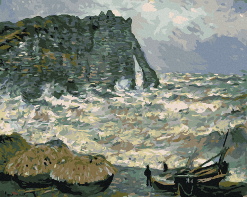 Paint by Numbers - Stormy Sea in Étretat (CLAUDE MONET)