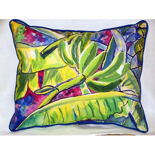 Betsy Drake HJ287 Bananas Large Indoor & Outdoor Pillow 16 x 20