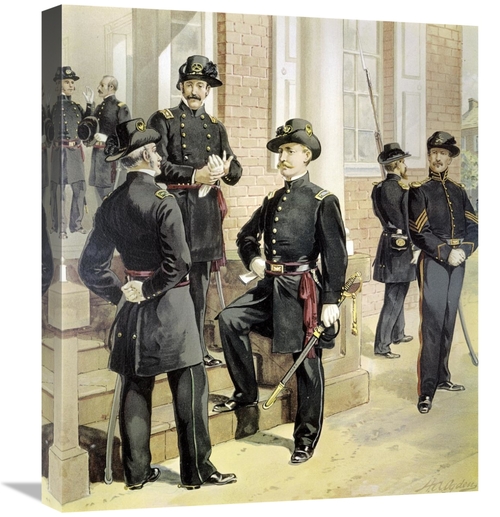 Global Gallery GCS-279023-22-142 22 in. Staff - Field-And-Line Officer