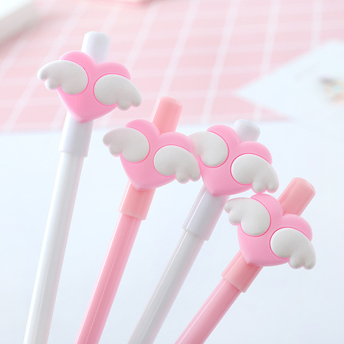 3 pcs Cute wings love Gel Pen gel ink pen lovely