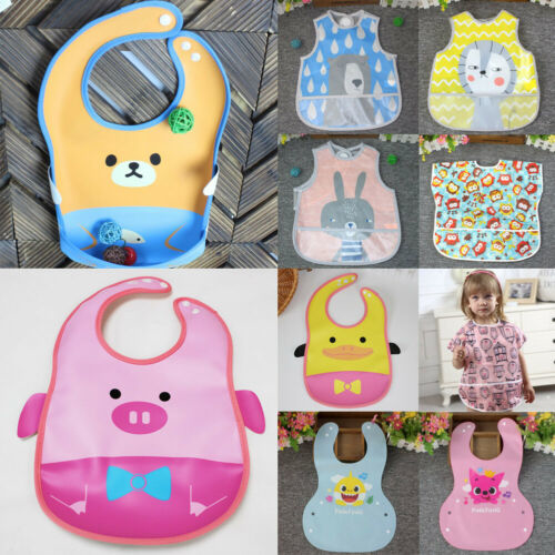 Kids Toddler Waterproof Lunch  Bibs Infant