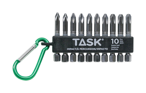 Task Tools 2595551 0.25 dia. x 2 in. Phillips Impact Power Bit - 10 Pi